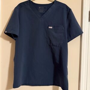 Figs Men's Deep Blue, Navy Short Sleeve Scrub Top